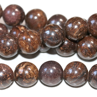 Image Bronzite 8mm round bronze