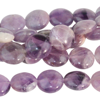 Image Dog Teeth Amethyst 12mm coin purple