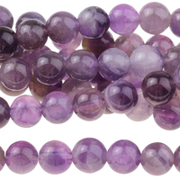 Image Dog Teeth Amethyst 6mm round purple