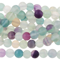 Image Fluorite 6mm round beautiful banded fluorite