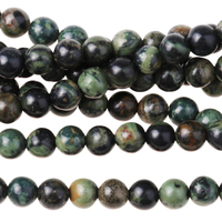 Image Kambaba Jasper 4mm round dark green