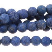 Image Lapis 6mm round dark blue