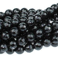 Image Black Onyx 8mm faceted round black