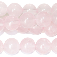 Image Rose Quartz 10mm round pink