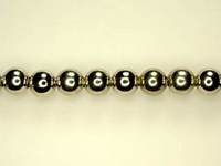 Image Metal Beads 3mm round base metal nickel