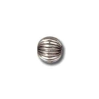 Image Metal Beads 4mm corrugated round base metal nickel