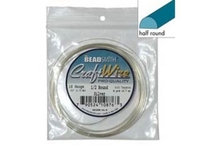 Image Craft Wire 18 gauge half round silver