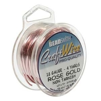 Image Craft Wire 18 gauge round rose gold