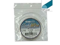 Image Craft Wire 21 gauge half round silver