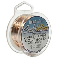 Image Craft Wire 24 gauge round rose gold