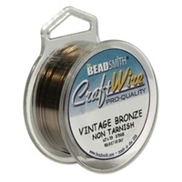 Image Craft Wire 28 gauge round vintage bronze