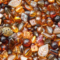 Image Dark Brown Czech Bead Mix