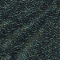 Image Seed Beads Miyuki delica size 11 metallic dark green iris metallic iridescent