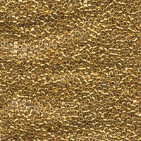 Image Seed Beads Miyuki delica size 11 24k gold plated metallic