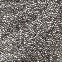 Image Seed Beads Miyuki delica size 11 dark white gold 24k plated metallic