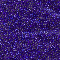 Image Seed Beads Miyuki delica size 11 cobalt blue silver lined