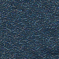 Image Seed Beads Miyuki delica size 11 blue lined aqua ab transparent iridescent