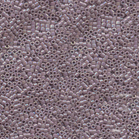 Image Seed Beads Miyuki delica size 11 mauve ab opaque iridescent