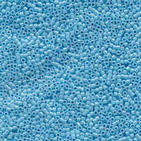 Image Seed Beads Miyuki delica size 11 turquoise blue ab opaque iridescent