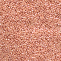 Image Seed Beads Miyuki delica size 11 tea rose opaque luster iridescent