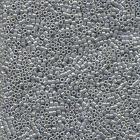 Image Seed Beads Miyuki delica size 11 grey opaque luster
