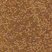 Image Seed Beads Miyuki delica size 11 light amber w/amber ab color lined