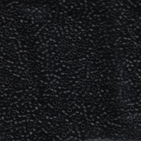 Image Seed Beads Miyuki delica size 11 black opaque matte