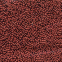 Image Seed Beads Miyuki delica size 11 brick red metallic matte