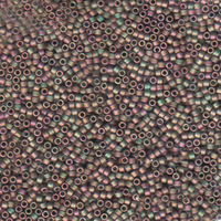 Image Seed Beads Miyuki delica size 11 khaki iris metallic iridescent matte