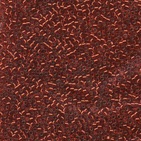 Image Seed Beads Miyuki delica size 11 brick red (dyed) silver lined