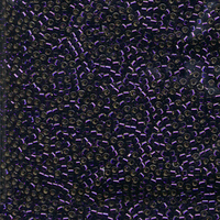Image Seed Beads Miyuki delica size 11 dark purple (dyed) silver lined