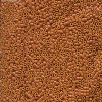 Image Seed Beads Miyuki delica size 11 dark pumpkin (dyed) - may rub off opaque