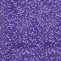 Image Seed Beads Miyuki delica size 11 purple (dyed) silver lined matte
