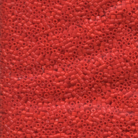 Image Seed Beads Miyuki delica size 11 vermillion red opaque