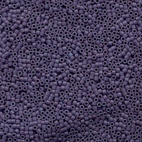 Image Seed Beads Miyuki delica size 11 dark lavender (dyed) opaque semi-matte