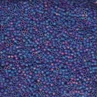 Image Seed Beads Miyuki delica size 11 blue-violet ab transparent iridescent matte