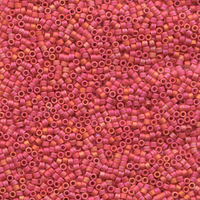 Image Seed Beads Miyuki delica size 11 berry - fuchsia ab opaque iridescent matte