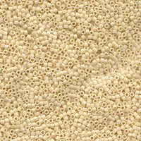 Image Seed Beads Miyuki delica size 11 cream ab opaque iridescent matte