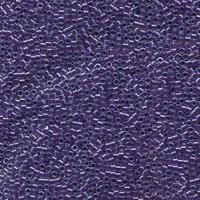 Image Seed Beads Miyuki delica size 11 crystal amethyst sparkle color lined