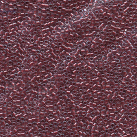 Image Seed Beads Miyuki delica size 11 crystal cranberry sparkle color lined