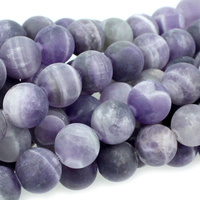 Image Dog Teeth Amethyst 10mm round purple