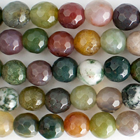 Image Fancy Jasper 6mm faceted round mixed colors