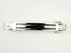 Image base metal 70mm french style barrette barrette silver