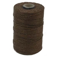 Image 4 ply walnut brown Irish Waxed Linen