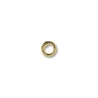 Image base metal 4mm soldered jumpring gold finish