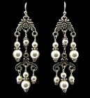 Image Pearl Chandelier Earrings