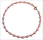 Image Powder Blush Rose Pearl & Crystal Necklace