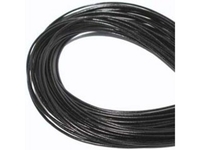 Image 3mm round leather thong (Greece) black Leather Cord