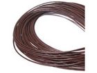 Image 2mm round leather thong (Greece) brown Leather Cord