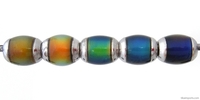 Image Mirage beads semi-round 9 x 6mm color changing